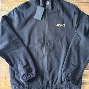 Authentic Versace Men's Zip-Up Sweatshirt